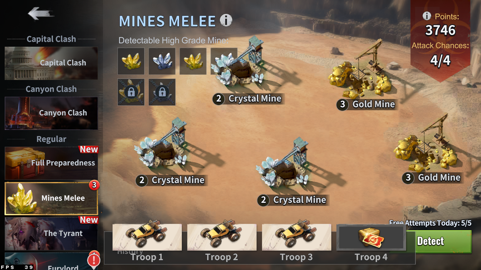 π Rule 1: Mines, Farming Tiles, and Mines Melee