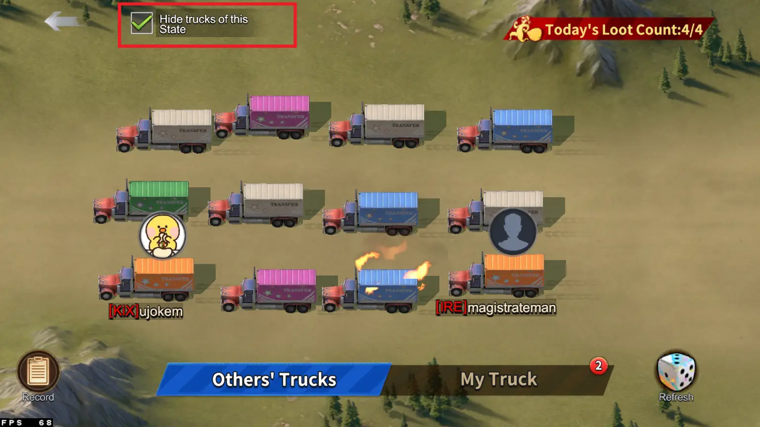 π Rule 2: State Truck Attacks